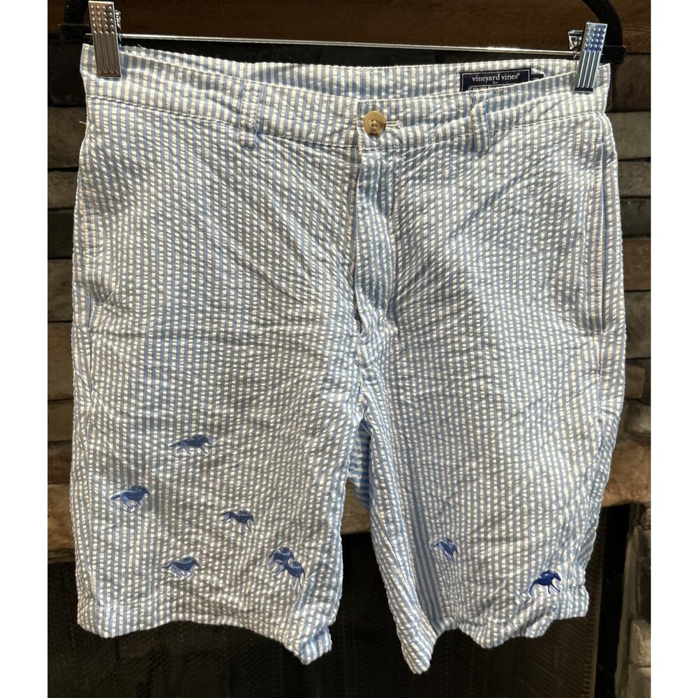 Men’s VINEYARD VINES Kentucky Derby Seersucker Club Shorts Size 30 *A6